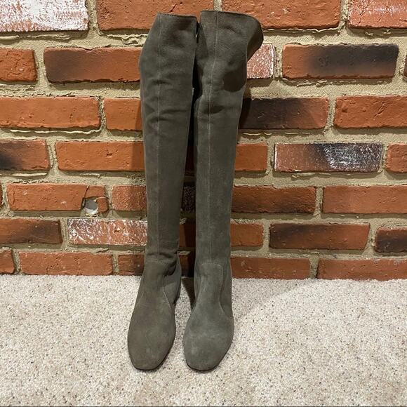 Steve Madden Steven Over the Knee Suede Boots Size 6 tall boots Flat Boots - Picture 2 of 10